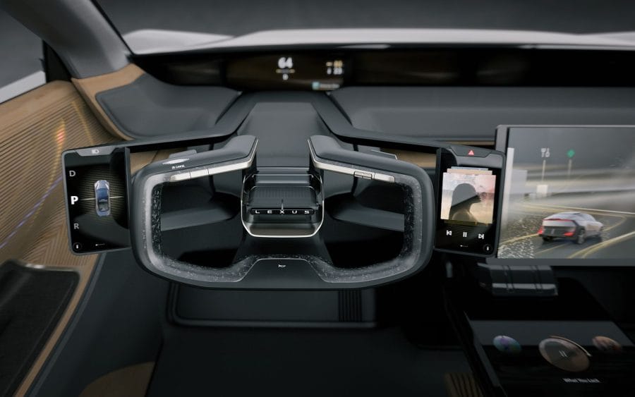 Lexus định hình tương lai thương hiệu xe sang thuần điện 6 Lexus LF ZL yoke 900x563 1