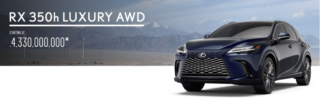 Lexus RX 350h Luxury 2025 | SUV Hybrid sang trọng tiết kiệm