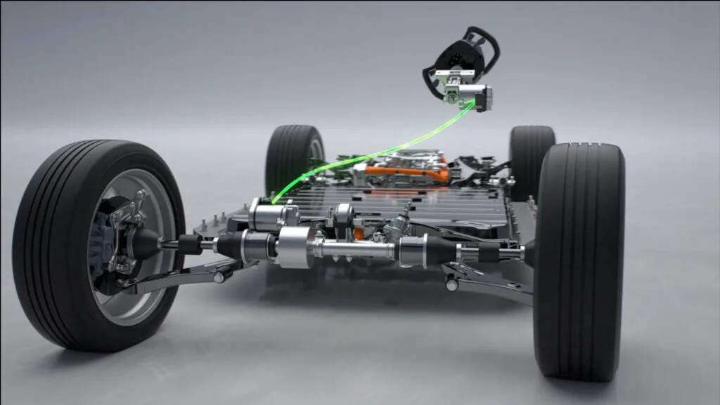 Steer-by-wire – Công nghệ đánh lái không trục One Motion Grip của Lexus vận hành như thế nào? 3 cong nghe danh lai dien tu steer by wire cua lexus rz 450e 2023 co gi dac biet 1