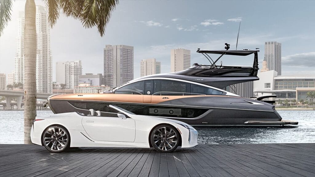 Du Thuyền Lexus | Lexus Yacht LY 650 8 Dễ dàng nhận ra dáng dấp thiết kế của Lexus RC trong đường bao mái đầy thanh lịch của LY 650.