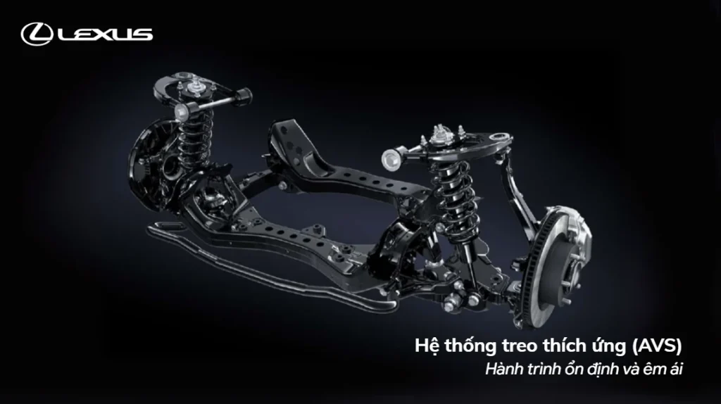 Hệ thống treo thích ứng (AVS) trên phiên bản RX 350h Luxury